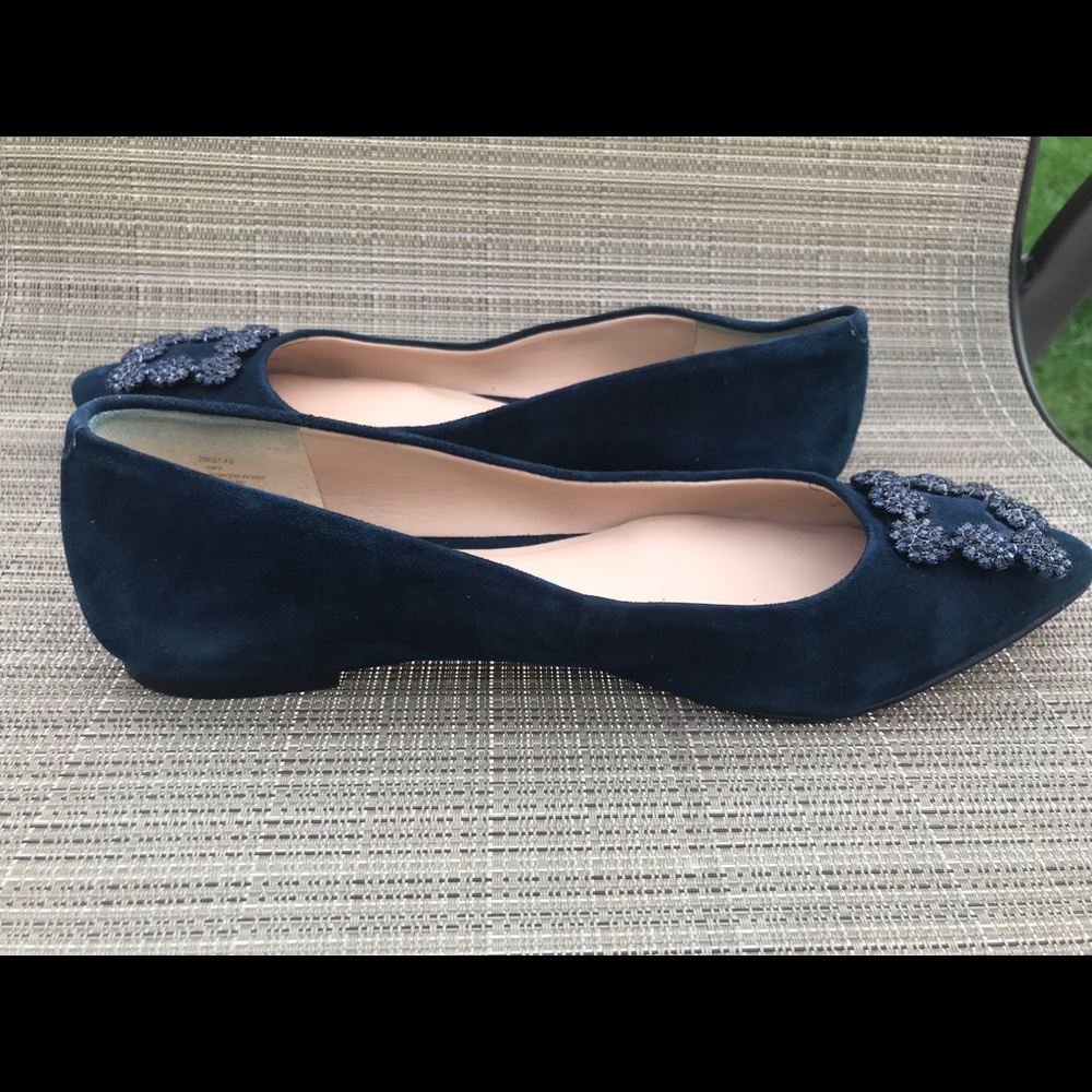 Karl Lagerfeld Paris Nara blue & black flats